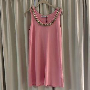 Zara Pink Embellished Mini Dress